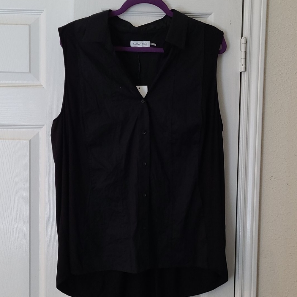 Calvin Klein sleeveless blouse